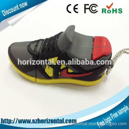 promotional usb flash drive items environmental protecte Silicone sneaker USB flash drive